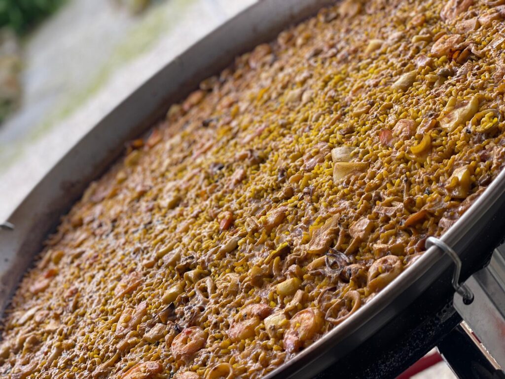 Arroz a banda con sepia